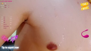 Caras de orgasmo mientras nos masturbamos y saco la lengua