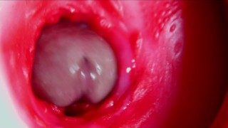 Juicy beautiful pussy squelches inside ASMR close-up inside the anus