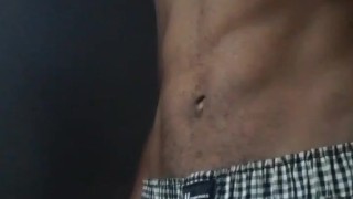Watch me play With my Big black Cock in pants (Teasing dick)