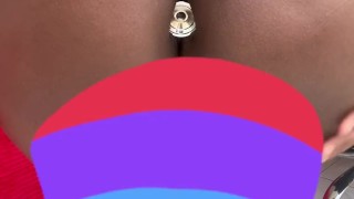 POV:BIG ASS Doggystyle Stuffed With Anal Plug (full video on Onlyfans-link on my profile here)