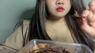 Cleavage and Snack ASMR