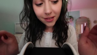 ASMR Ear Licking + Drooling | Spit Mint Taste Test