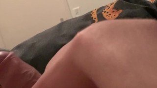 White uncut dick pumped thick