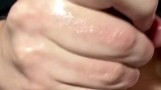 Virgin boy have fun with two sex toys (vertical video)