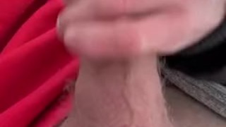 Snowing Jacking off beside store!