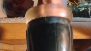 Autostroker milks my cock dry💪