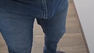 rubbing my bulge cock