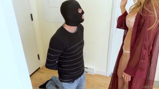 Virgin Sub Cleans Up Goddess's Room After Night with Her Alphas