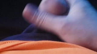 Thick cum from a tiny dick