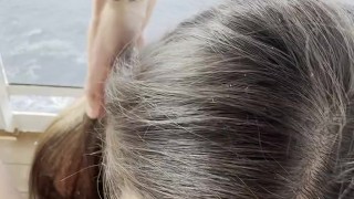 I’m So HORNY On The Sea🥵 I Suck His FAT COCK Till He CUMS In My Face💦