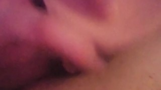 Chubby boy fucks dildo