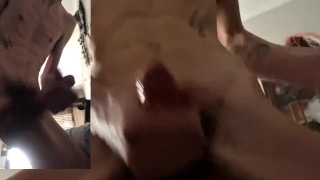 2 POV Straight twink CUM hard on camera with fleshlight