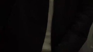 young twink jerking off big dick in the toilet