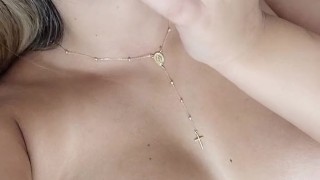 She’s dripping wet, gasping, overstimulated and undone