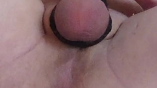 Horny orgasm in the sock