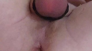 Horny orgasm in the sock