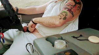 Watch me cum While on road trip! Hope I didn't get caught