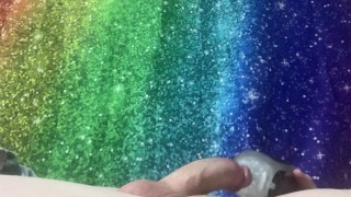 Femboy Fucks his Toy and cums hard