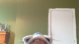 Slow motion points of view of a BBC-gangbang-thirsty gayslut , putting the hentai dildo up her ass