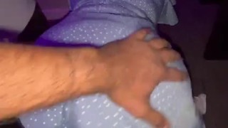 Step mum's Big whit ASS worshipping while talking to my stepson