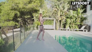 Adelle Unicorn & Her BFF Have Hot Erotic Lesbian Sex By The Pool - A GIRL KNOWS