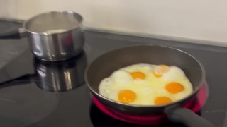 Les enseño mi cocina y mi desayuno