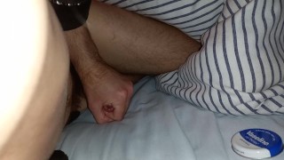 Huge cumshot wide-open piss slit and big mushroom head