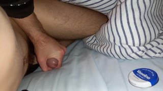Huge cumshot wide-open piss slit and big mushroom head