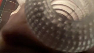 Fucking my toy at the open window and cum