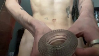 Fucking my toy at the open window and cum