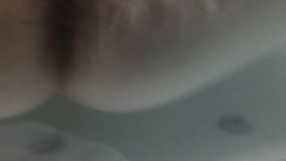 Enjoying the jacuzzi jets😉