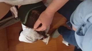 I blindfolded my girlfriend so she wouldn't see that she was licking our neighbor's pussy - IkaSmokS