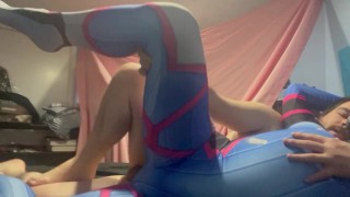 Cosplay: DVA gets fucked by daddy( unedited vid on only fans thustin69)