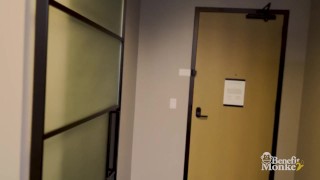 BENEFIT MONKEY: Mature Rachael Cavalli masturbates, can't resist the urge and fucks the cameraman