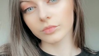 Thighs tighten while the toy stays deep