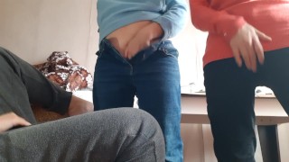 Three of us masturbate in our clothes and cum over and over again - IkaSmokS