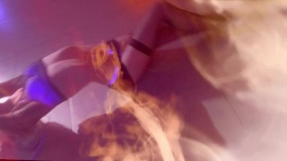 Pole dance blow job