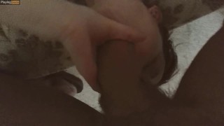 Petite skinny brunette gives pleasure to a guy - PlayingGods