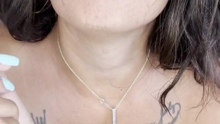 SEXY Striptease😈 Playing With A MILKY Condom💦