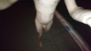 Walking naked on the street