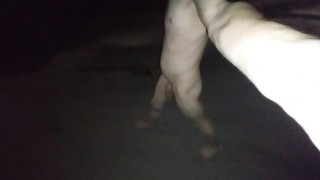 Walking naked on the street