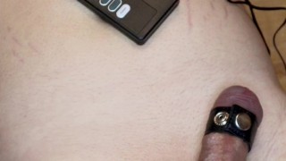 Estim: Electric Shock to Young Testicles! (Electricity on Penis) - do you feel pain?