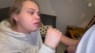 There's nothing better than playing with a stranger's cock, he cums in your mouth