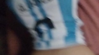 Celebrating that argentina won