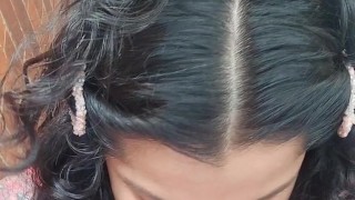 Nice blowjob, I run your cock over my tits!!!!!