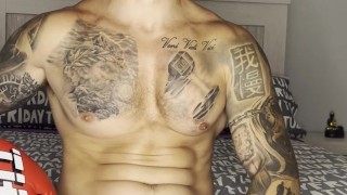 BOXER GAY🥊My Big Cock Cumming With No Touch🤯