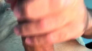 I love jerking off my big porn cock every day!