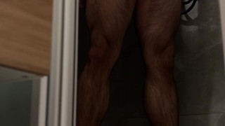 horny boy pees on himself and cums