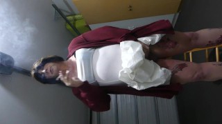 Naughty Sissy Smoking & Drinking Piss