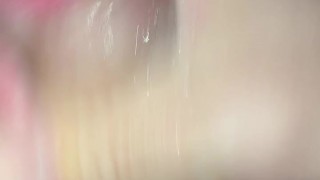 daily jerk off 02/30 - cumming after a long edging session dripping precum